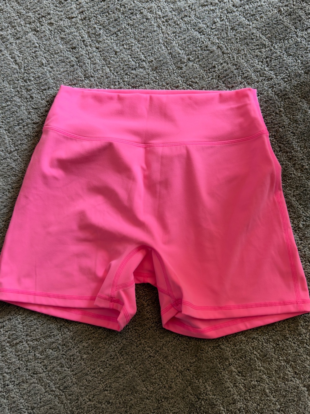 BuffBunny Bright Pink High-Rise Bike Shorts